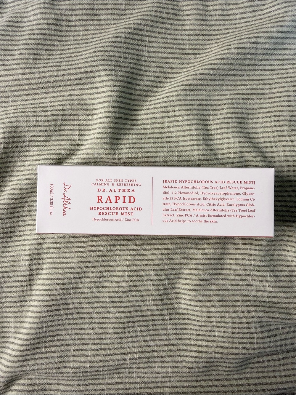 Dr. Althea Rapid Hypochlorous Acid Rescue Mist